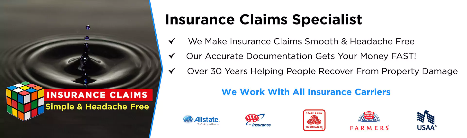 We specialize in insurance claims when you need water damage restoration in Berkley, MI